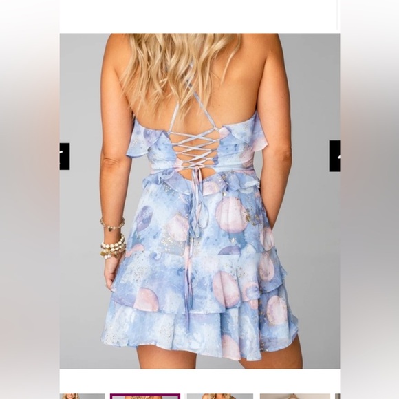 NWT -💙🩷🌸🎀Buddy Love - Julia Cosmic Dress - Picture 3 of 11